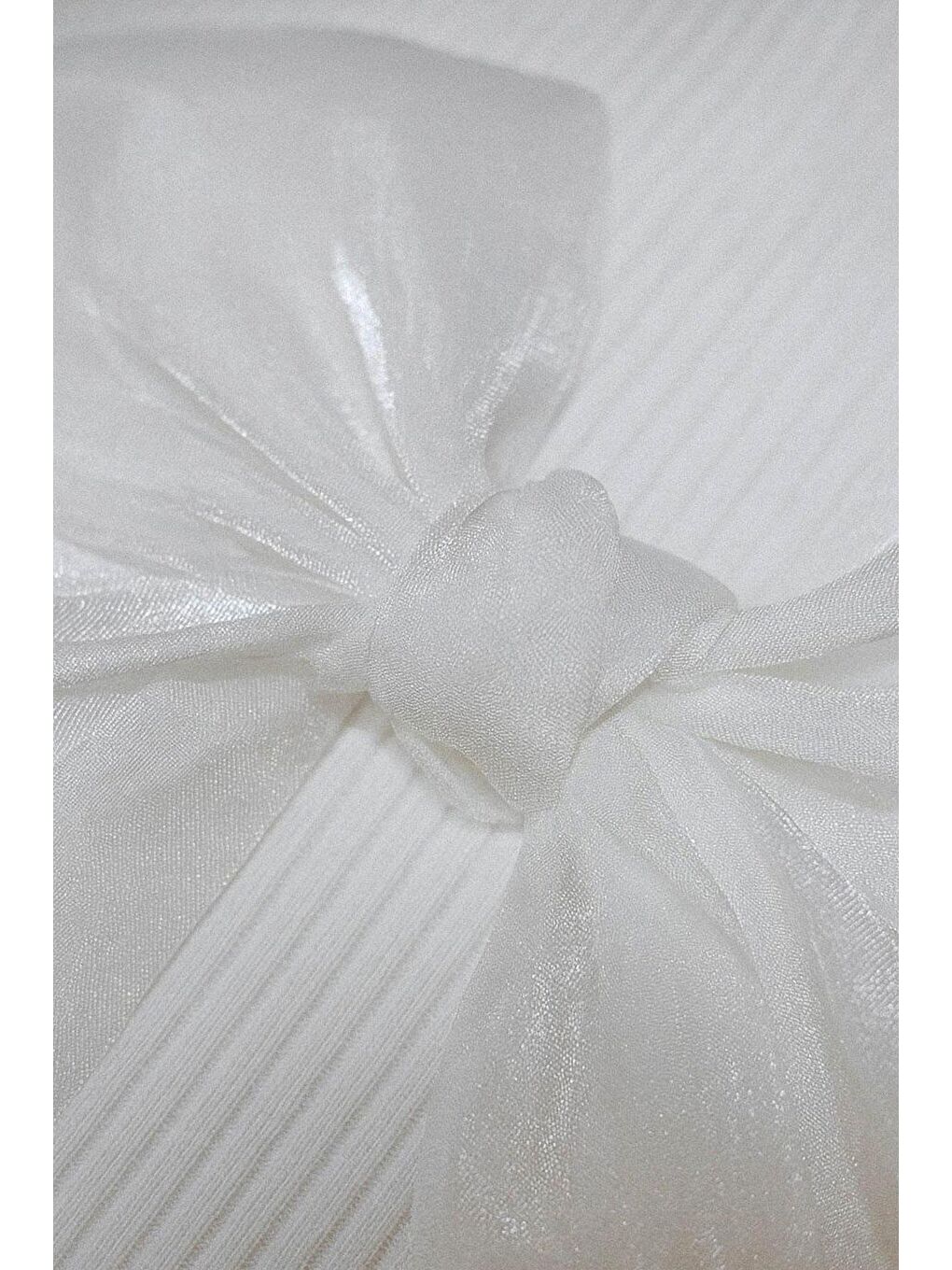 Kız Çocuk Uzun Kollu Tişört Fiyonk Aksesuarlı Ekru (8-12 Yaş)-4