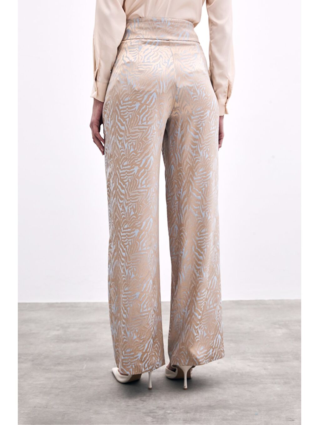 Zebra Desenli Pantolon - Bebe Mavi-5