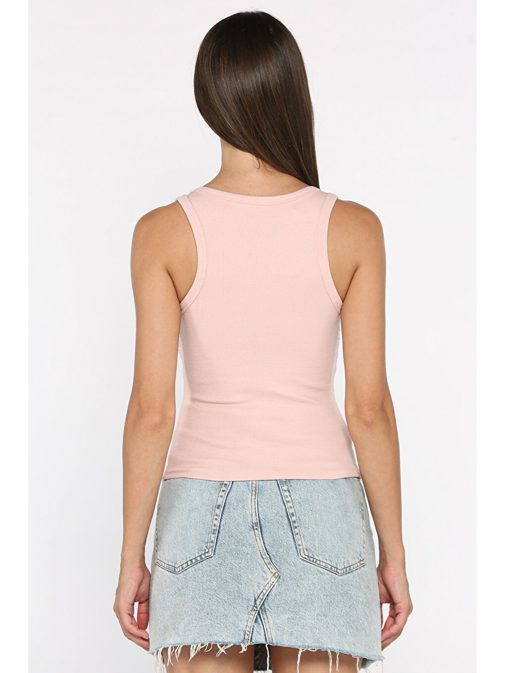 Pembe Ön Taşlı Kaşkorse Bluz-3