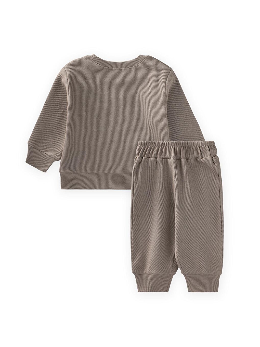 Bej Be Cool Nakışlı Sweatshirt Takım 0-5 Yaş S Vizon-1