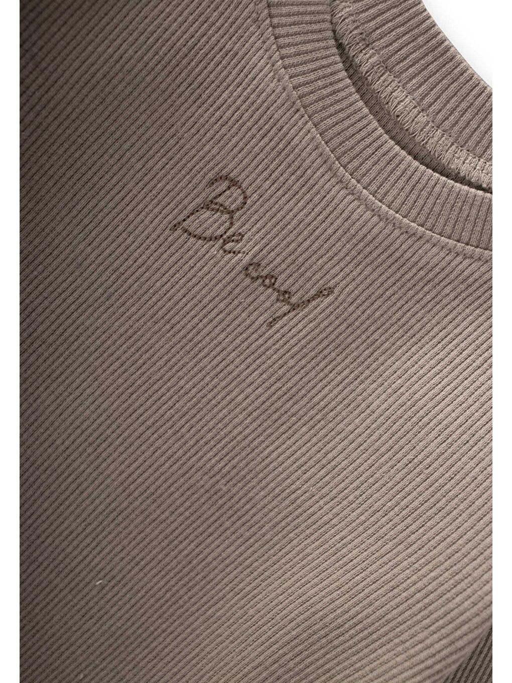 Bej Be Cool Nakışlı Sweatshirt Takım 0-5 Yaş S Vizon-2