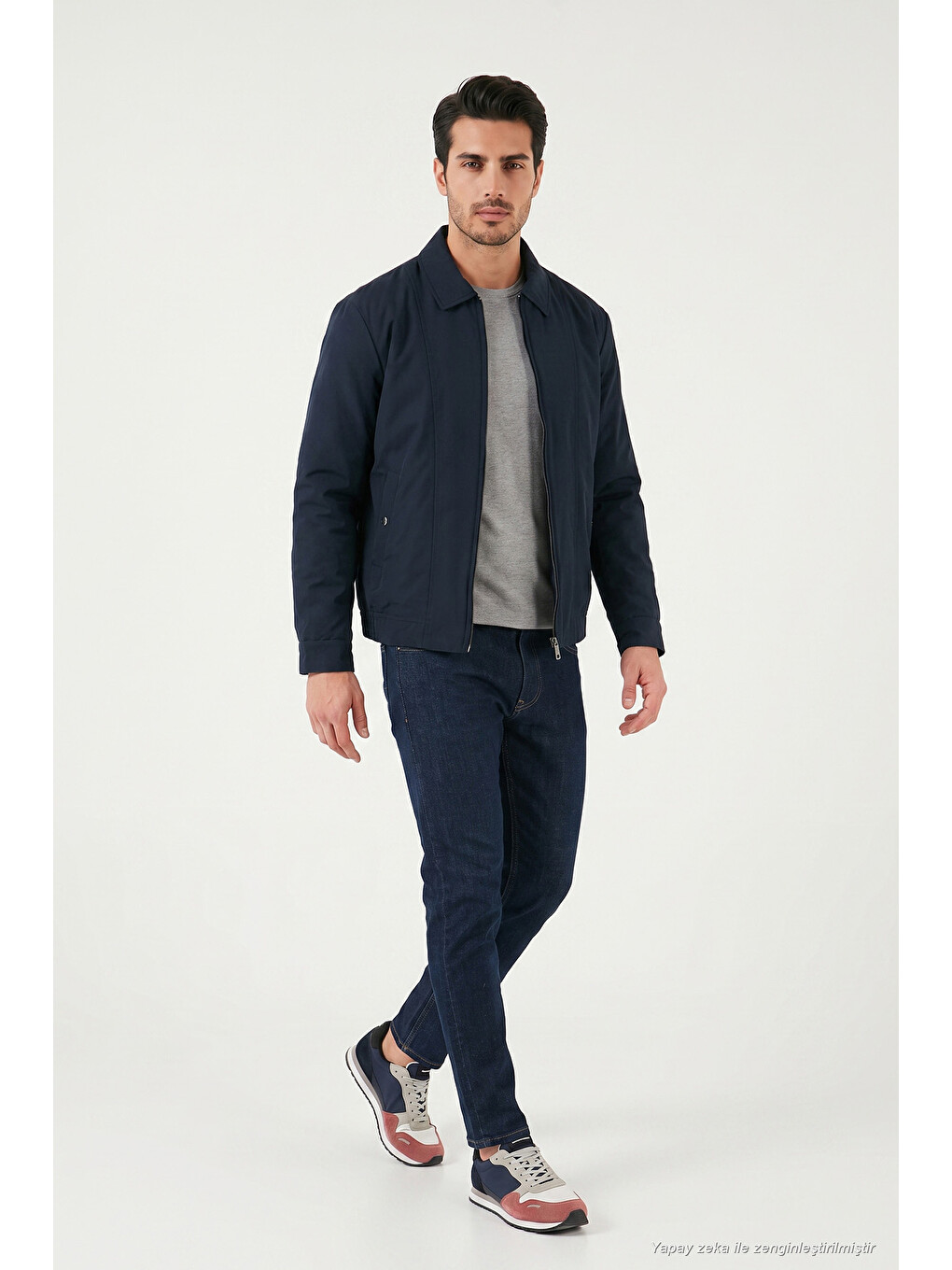 Lacivert Pamuklu Normal Bel Boru Paça Jeans 5901f10mılano-1