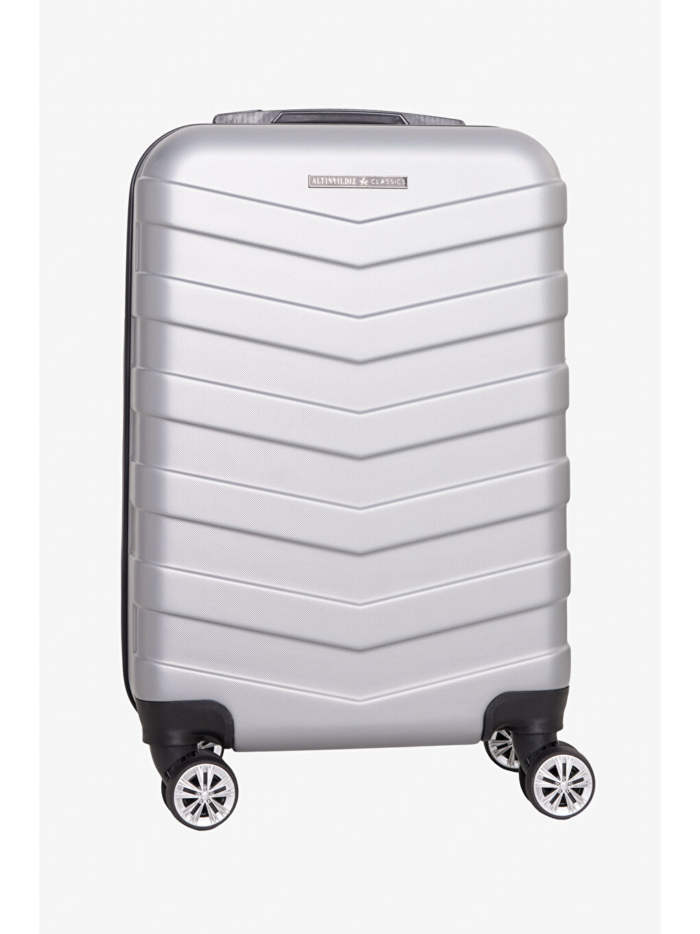 Gri Erkek Gümüş Orta Boy Valiz-1