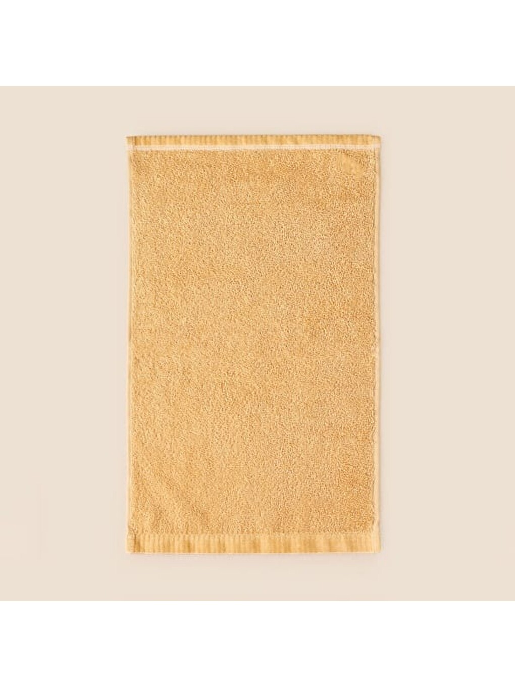 Kahverengi Soft Linen El Havlusu - Hardal - 30x50 cm-1