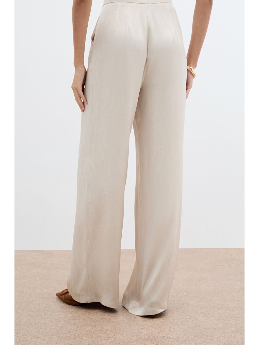 Cepli Bol Pantolon - Bej-7