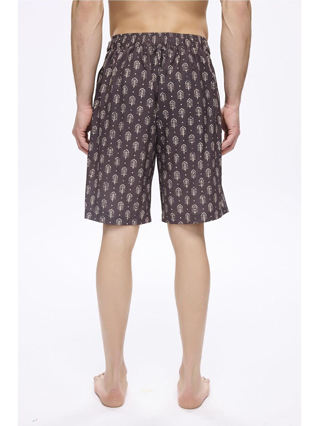 Kemer Toka Detaylı Bej Erkek Kısa Havuz Ve Deniz Şortu 5062-3