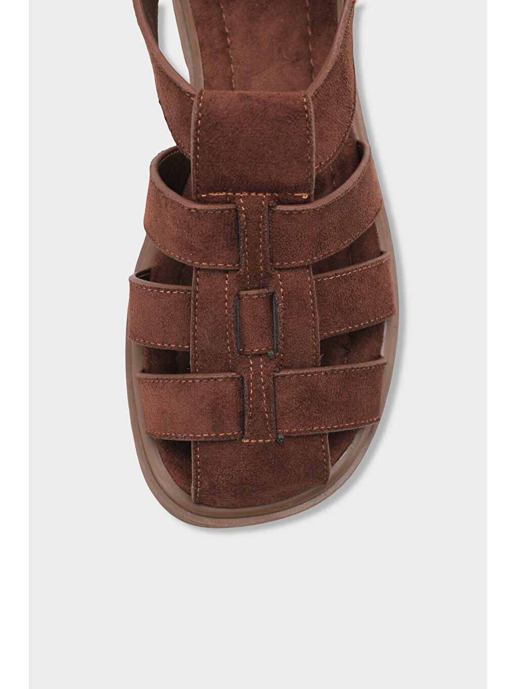 Kahverengi Jennifer Gladyatör Kadın Sandalet-2