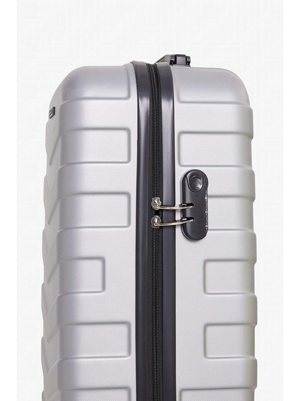 Gri Erkek Gümüş Büyük Boy Valiz-4
