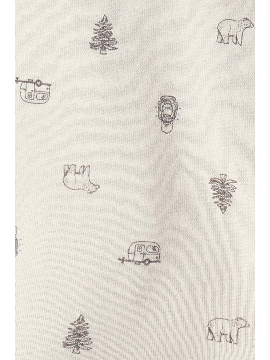 Erkek Bebek Haki Yelekli Set-1