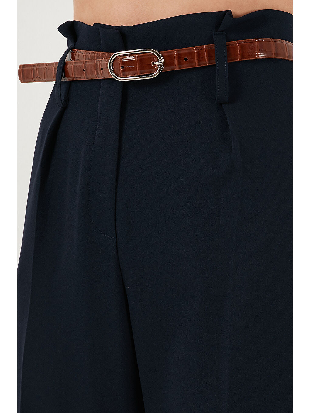 Lacivert Wide Leg Yüksek Bel Geniş Paça Palazzo Pantolon 65271262-6