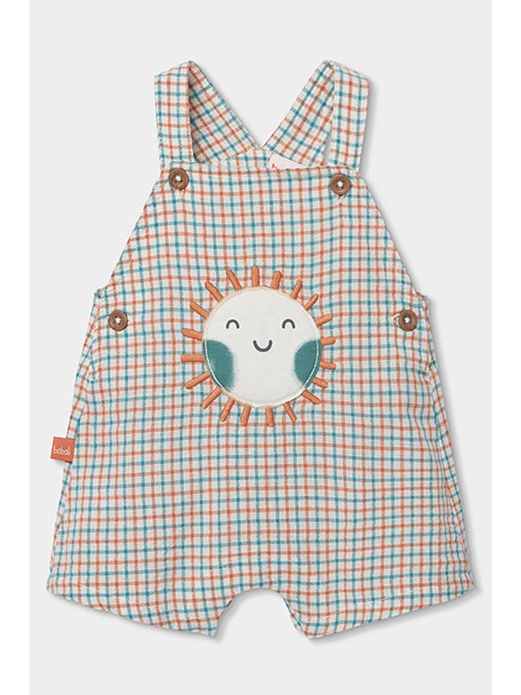 Güneş Nakışlı Salopet 6-24 Ay Turuncu-3