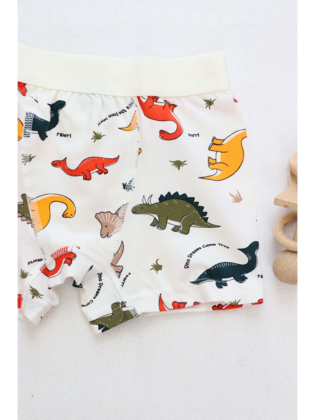 Gri Erkek Çocuk Pamuklu Sevimli Hayvan Desenli Desen 6'li Paket Boxer-4