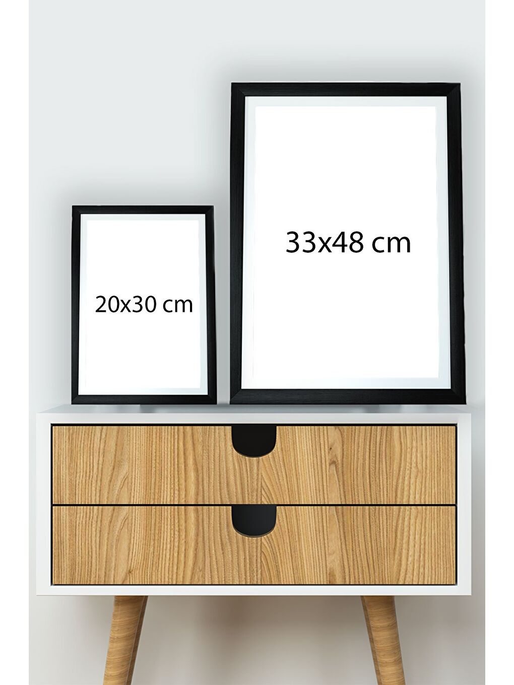 Beyaz Tek Parça Çerçeve Görünümlü Yazılı Mdf Tablo "Home" - 20x30 cm-1