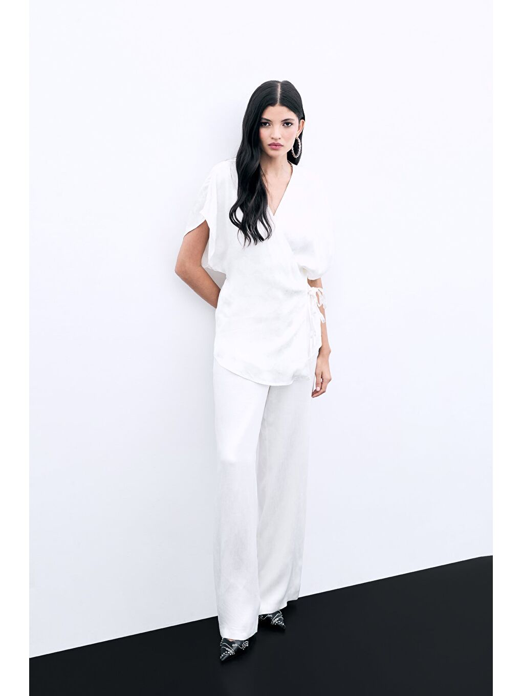 Cepli Bol Pantolon - Ekru-1