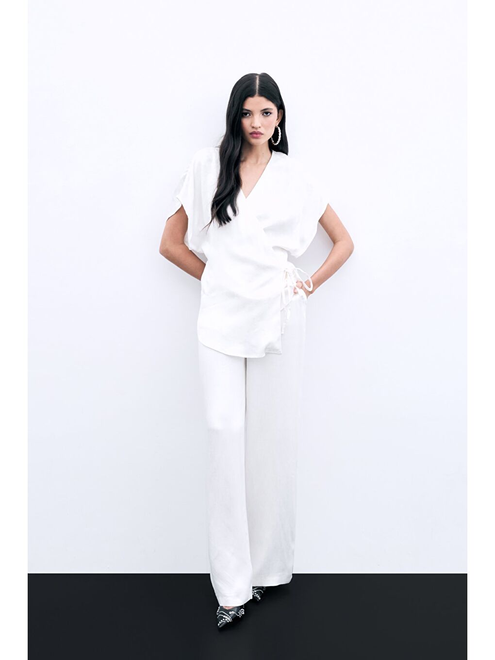 Cepli Bol Pantolon - Ekru-4