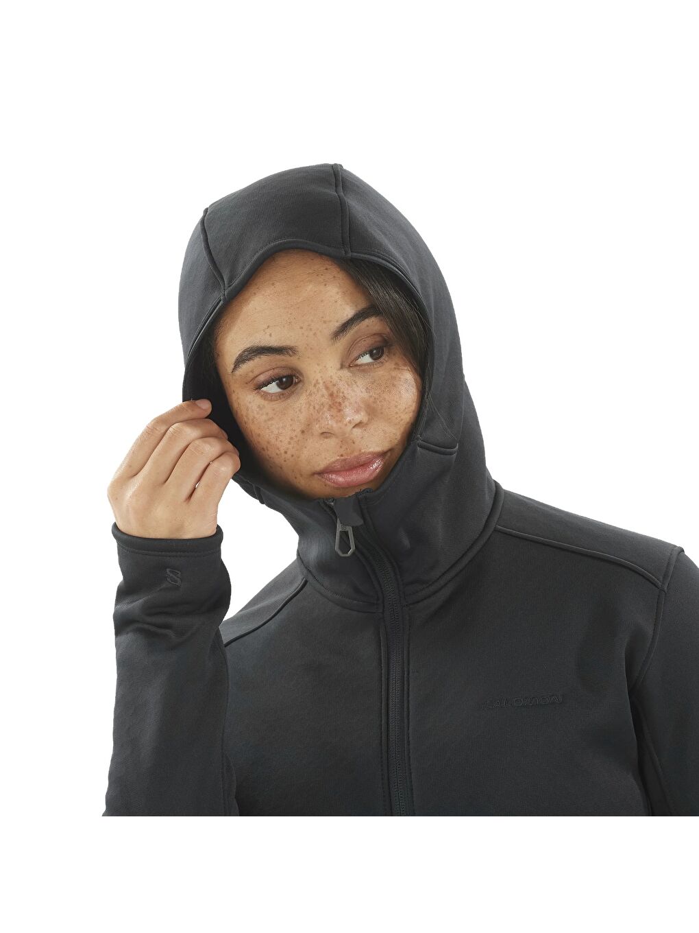 Outline Warm Kadın Siyah Fleece-1