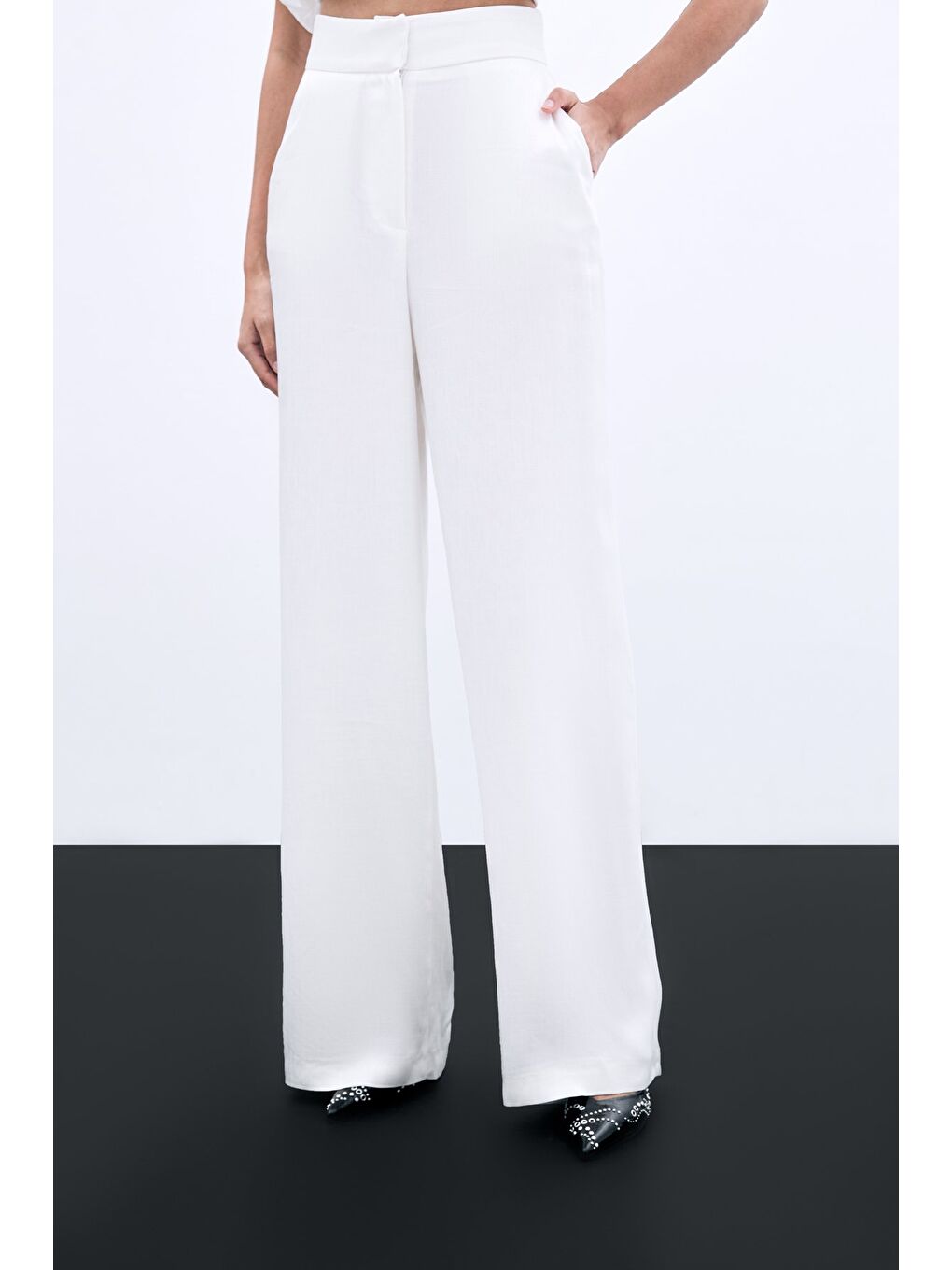Cepli Bol Pantolon - Ekru-6