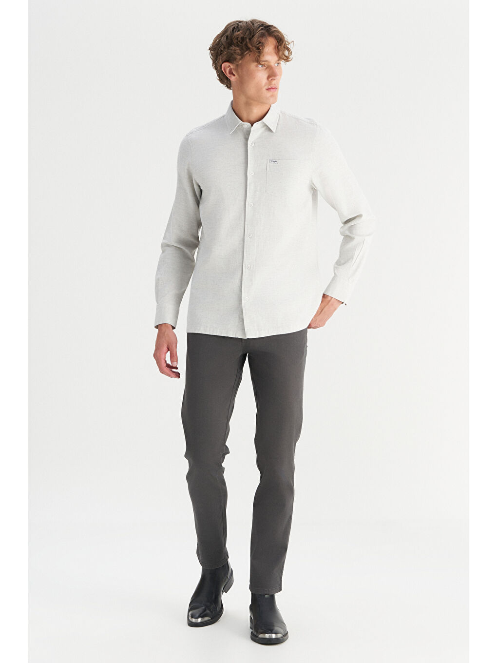 Texas Slim Fit Dar Kesim Normal Bel Antrasit Esnek Pantolon-3