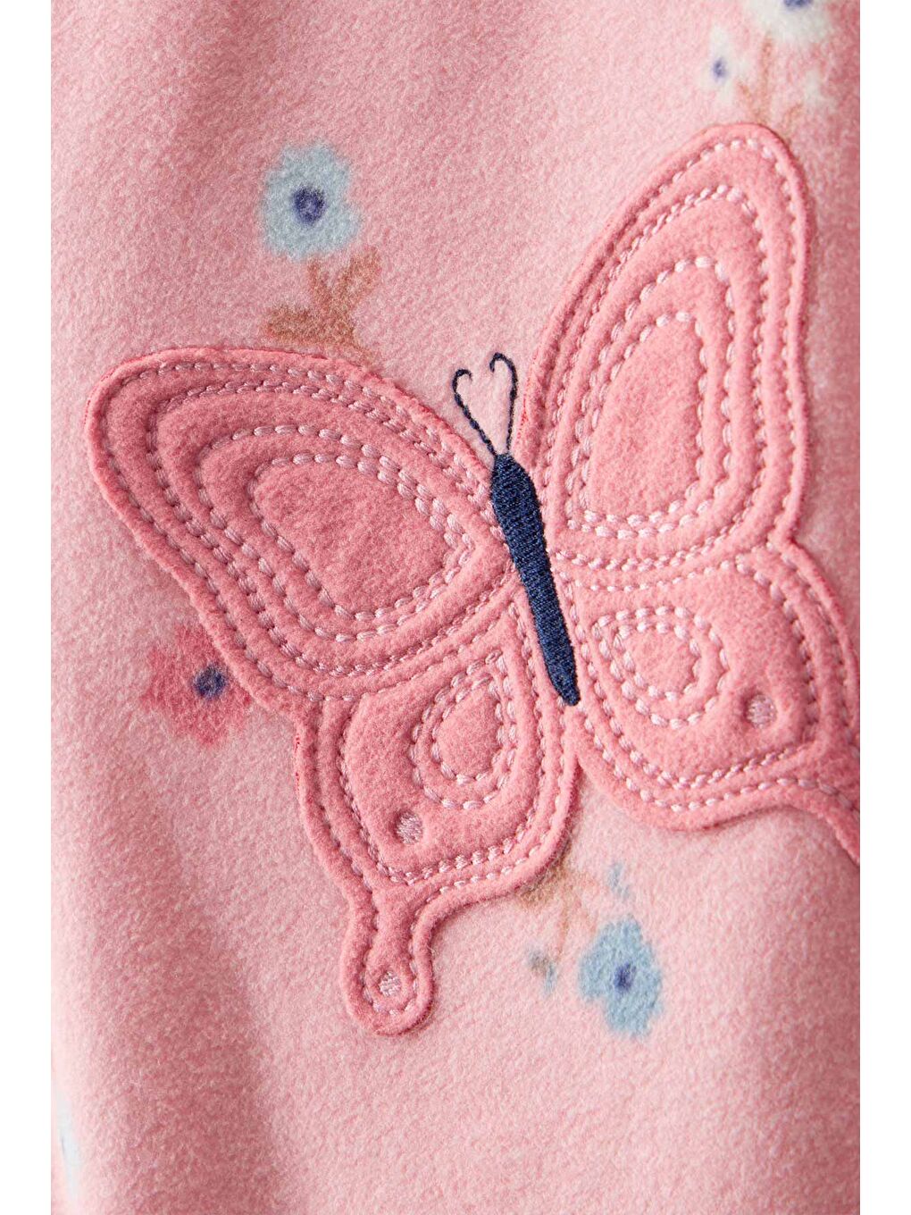 Kız Çocuk Pembe Polar Tulum-1