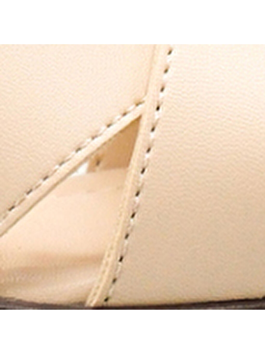 Bej Sheilah Platform Çapraz Bantlı Bilekten Bantlı Kadın Topuklu Ayakkabı-6