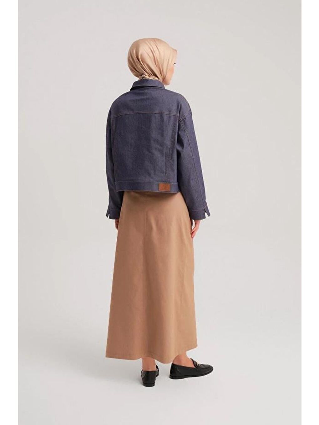 Kısa Denim Ceket 24Y5405 Lacivert-5