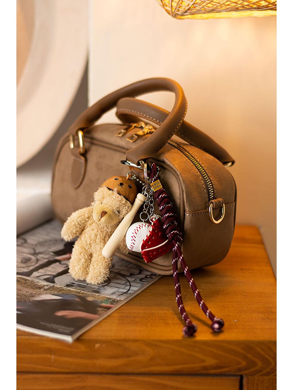 Ekru Çanta Trend Charm Aksesuarları BP-CHARM (Çanta Dahil Değildir)