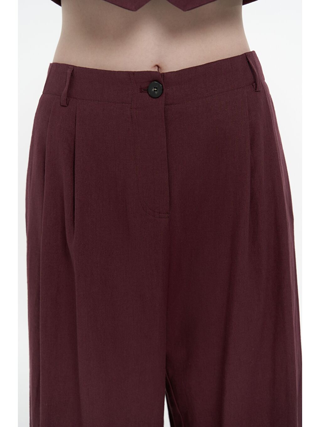 Anka Keten Bordo Yelek Pantolon Takım-7