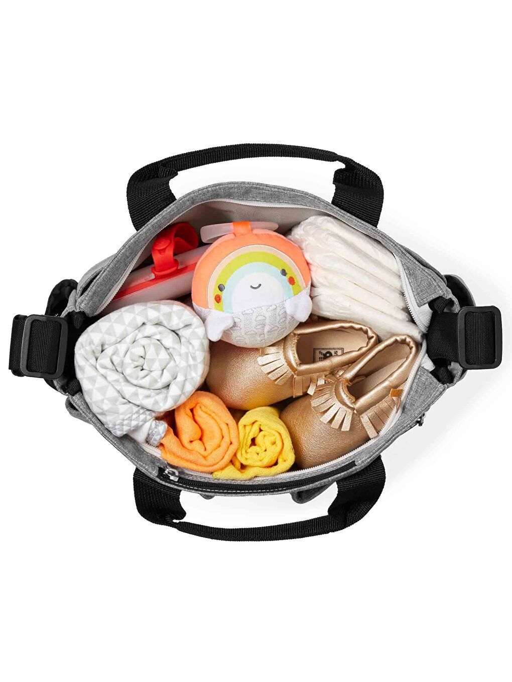 Duo Orijinal Anne Bebek Bakım Çantası Açık Gri-7