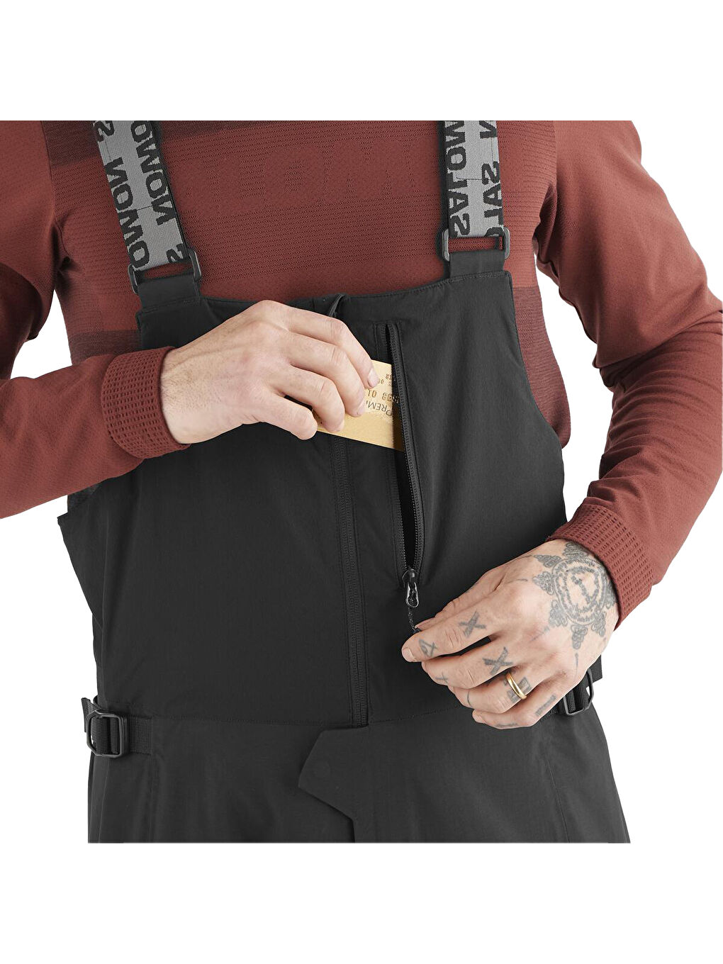 Absolute 3L Erkek Siyah Kayak Pantolonu-2