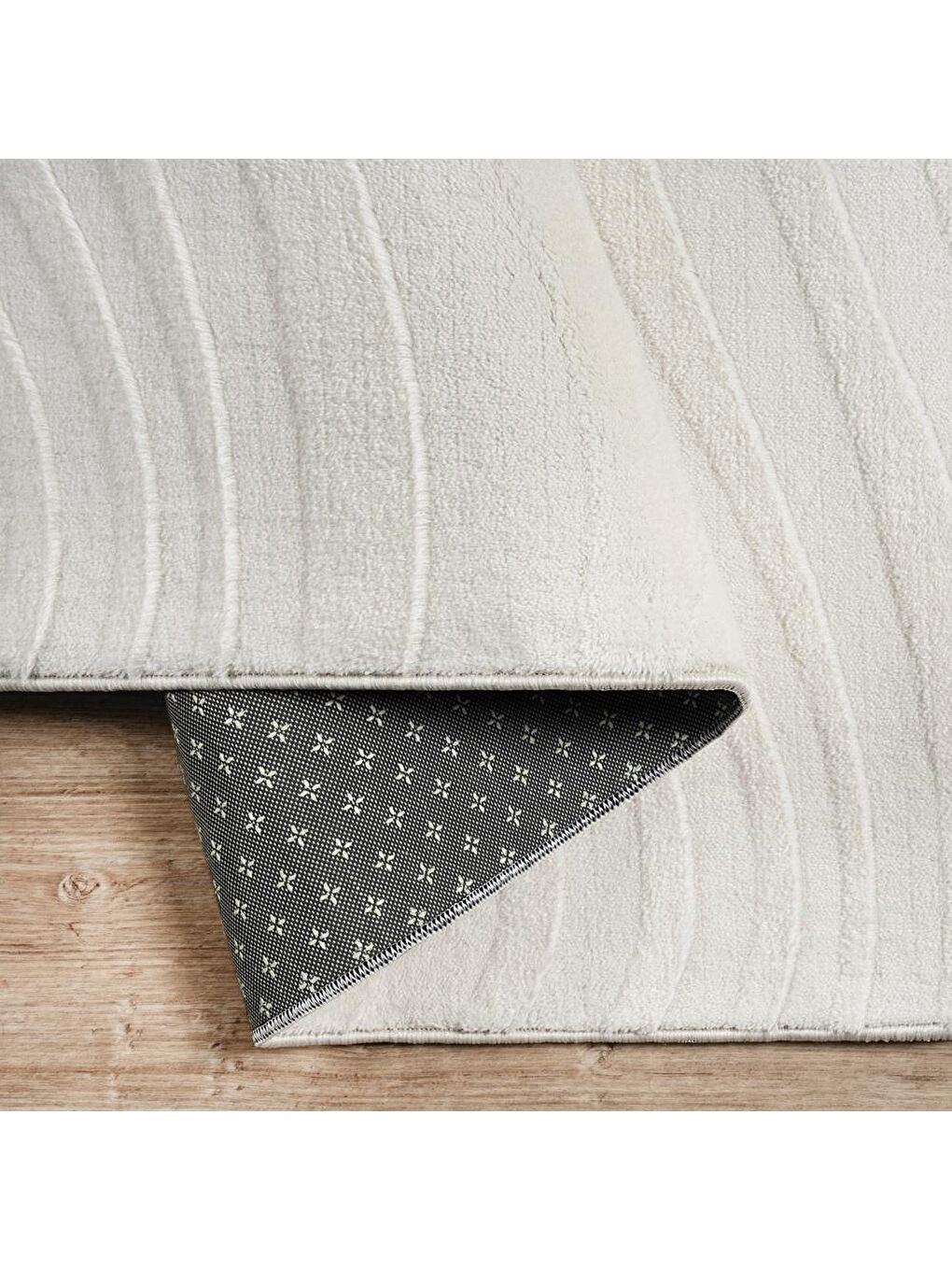 Alaçatı Püsküllü Kaymaz Taban Halı 150x230 Ariso Açık Bej-3