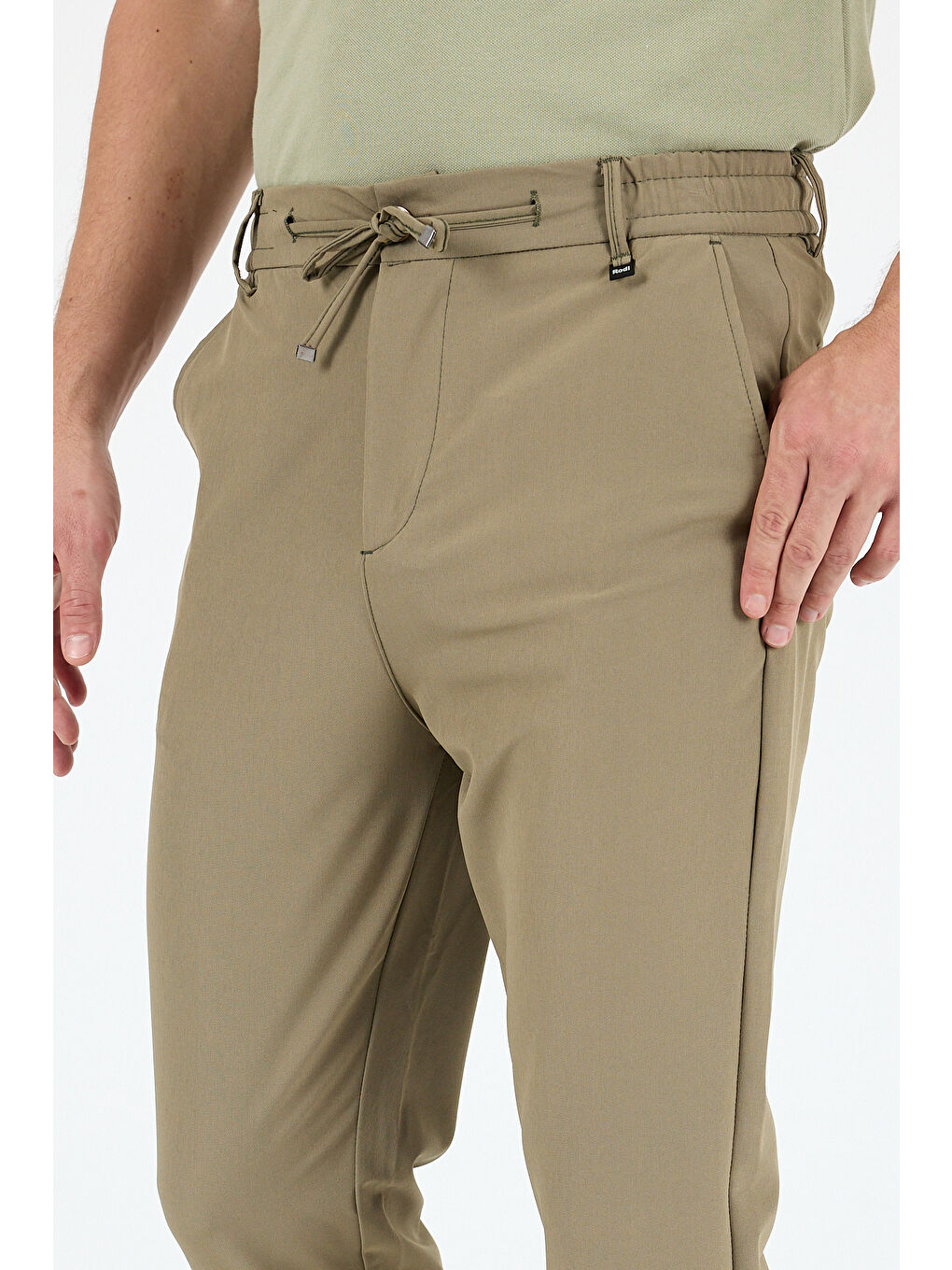 Haki Spor ve Günlük Rahat Cool %92Polyester %8Elastan Esnek Kumaş Erkek Jogger Pantolon Eşofman Altı 3670-3