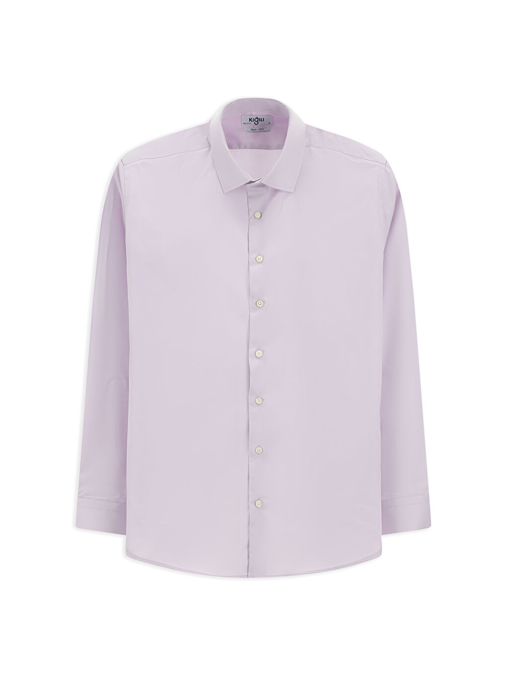 Lila Uzun Kol Slim Fit Dar Kesim Pamuk Oxford %100 Pamuk Gömlek-5