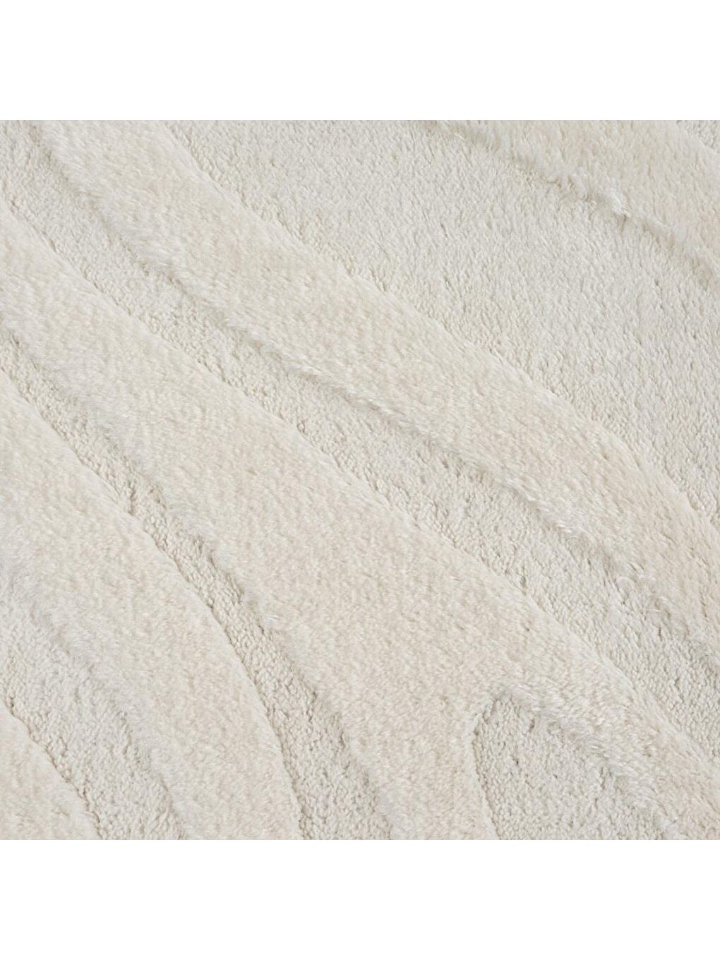 Alaçatı Püsküllü Kaymaz Taban Halı 150x230 Lots Açık Bej-2