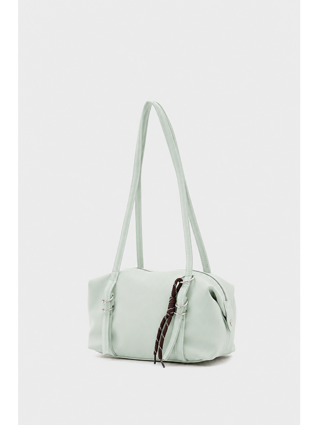 Yeşil Gia Charmlı Oval Çanta Mint-6