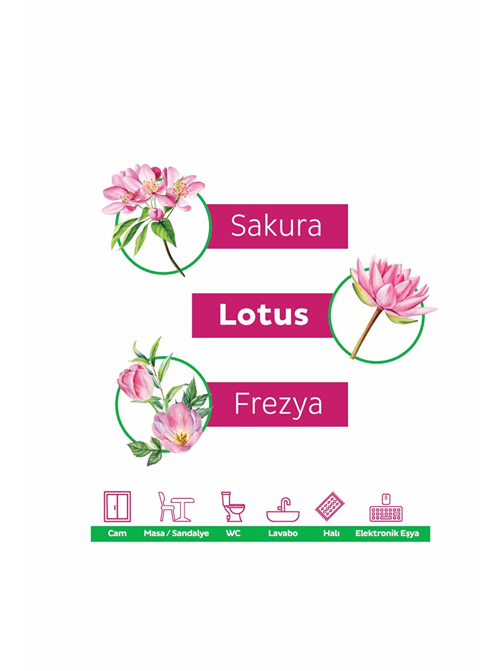 Yüzey Temizlik Havlusu Pembe Çiçekler 12x100 (1200 Yaprak)-3