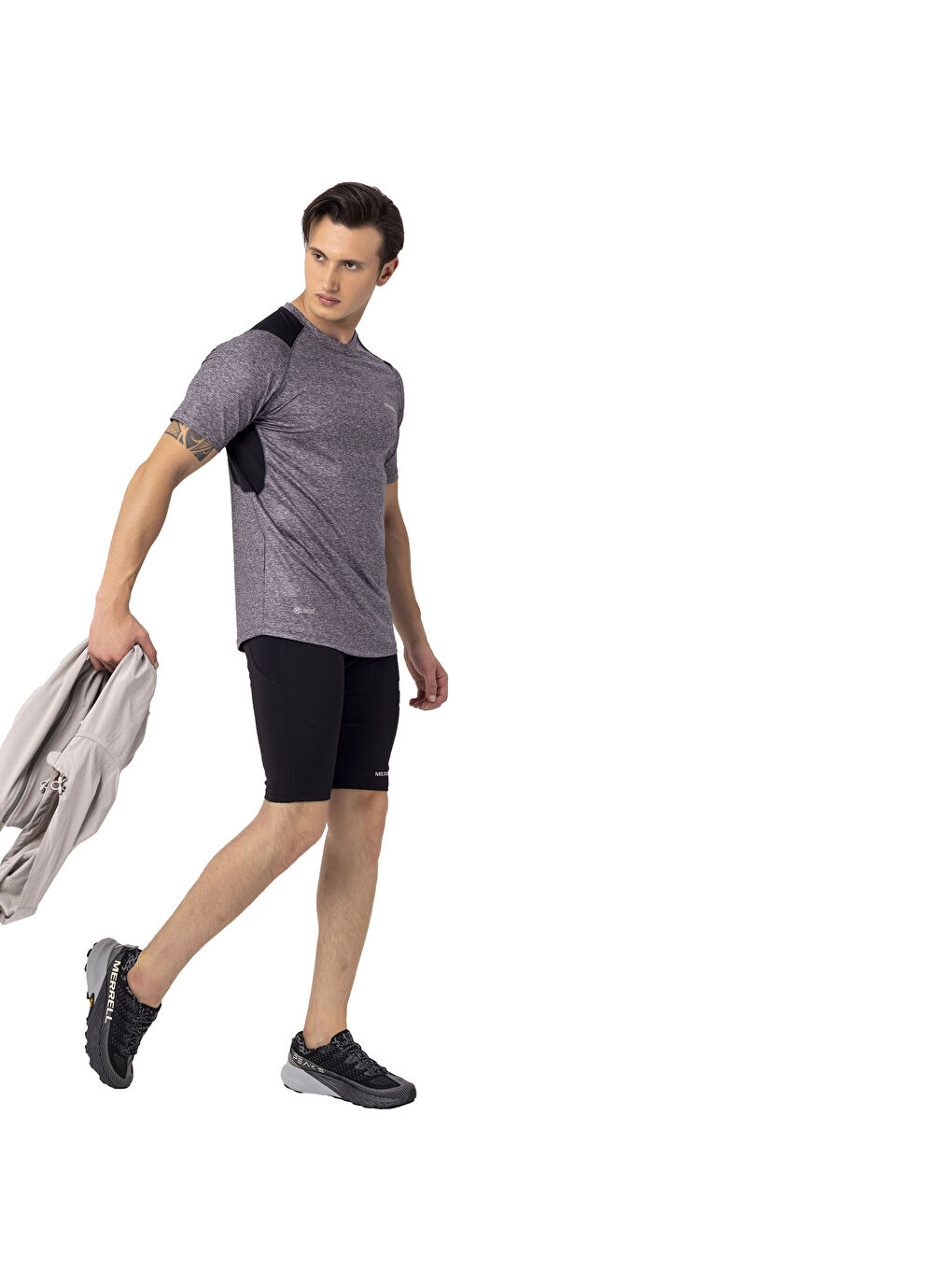 Lite Erkek Siyah Koşu Taytı-4