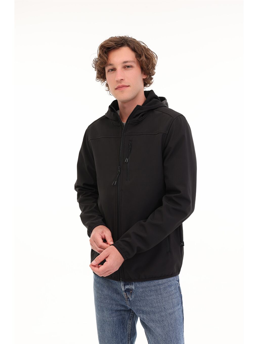 ML BASIC SOFTSHELL 5PR Siyah Erkek Softshell