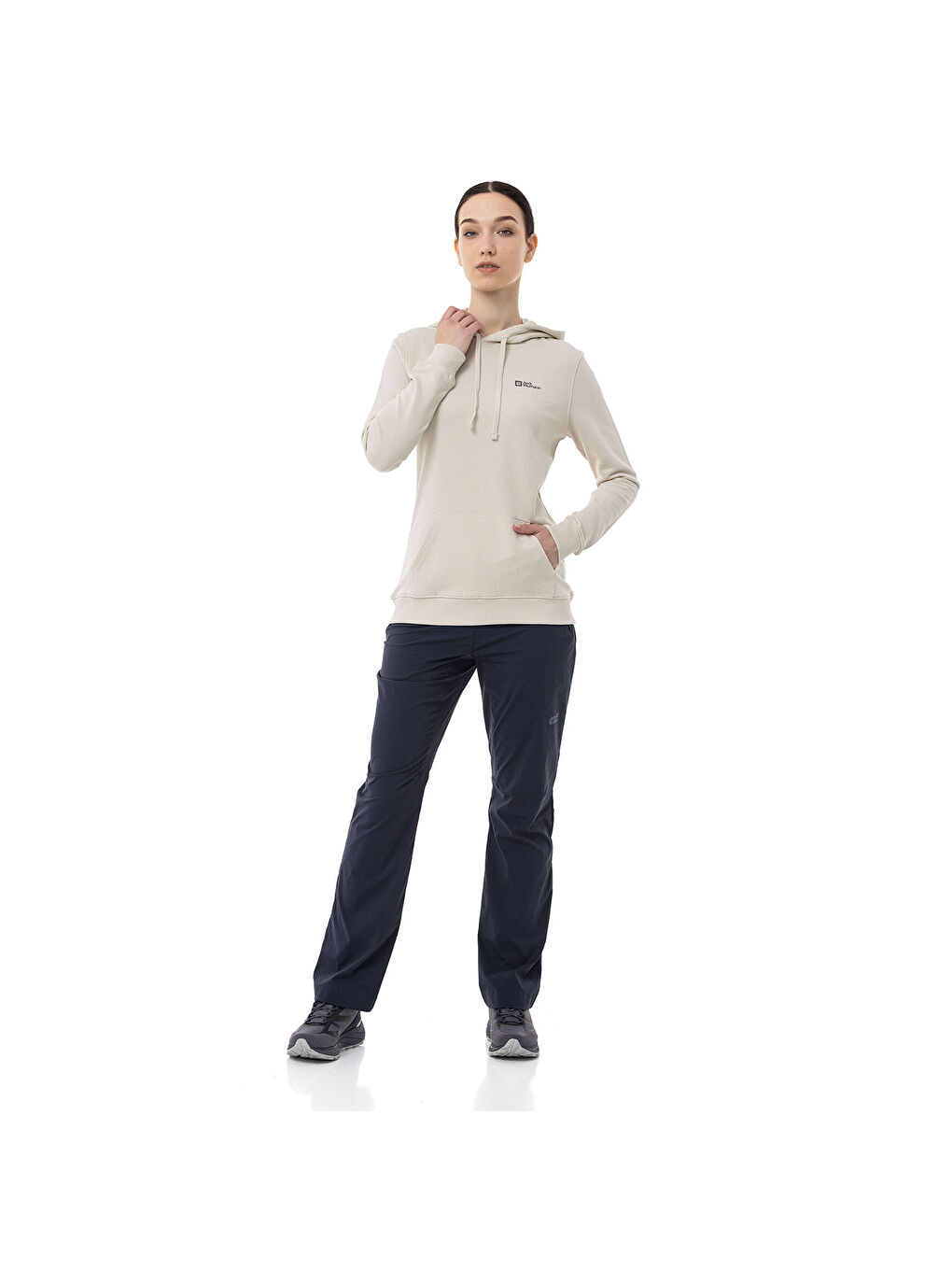 Ekru Alice Hoody Kadın Bej Sweatshirt-4