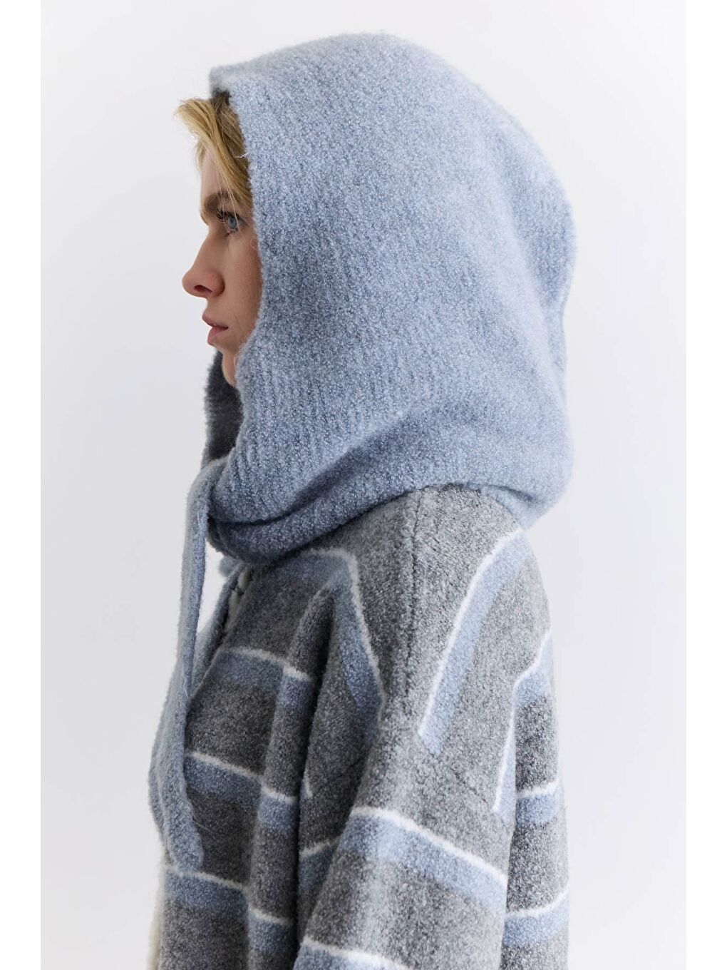 Soft Dokulu Bağlamalı Başlık Mavi-3