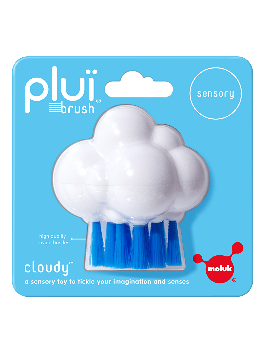 Plui Brush Cloudy - White/blue