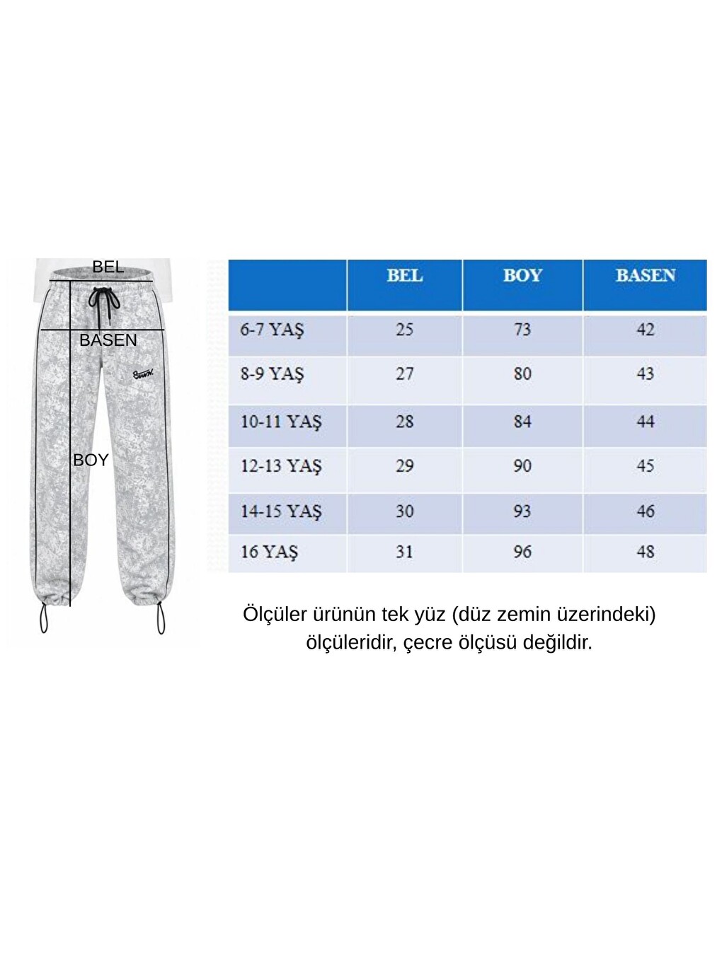 Gri Erkek Çocuk Beli İpli Rahat Kesim Paça Ayarlanabilir Lastikli Eşofman Altı Esf7021-6