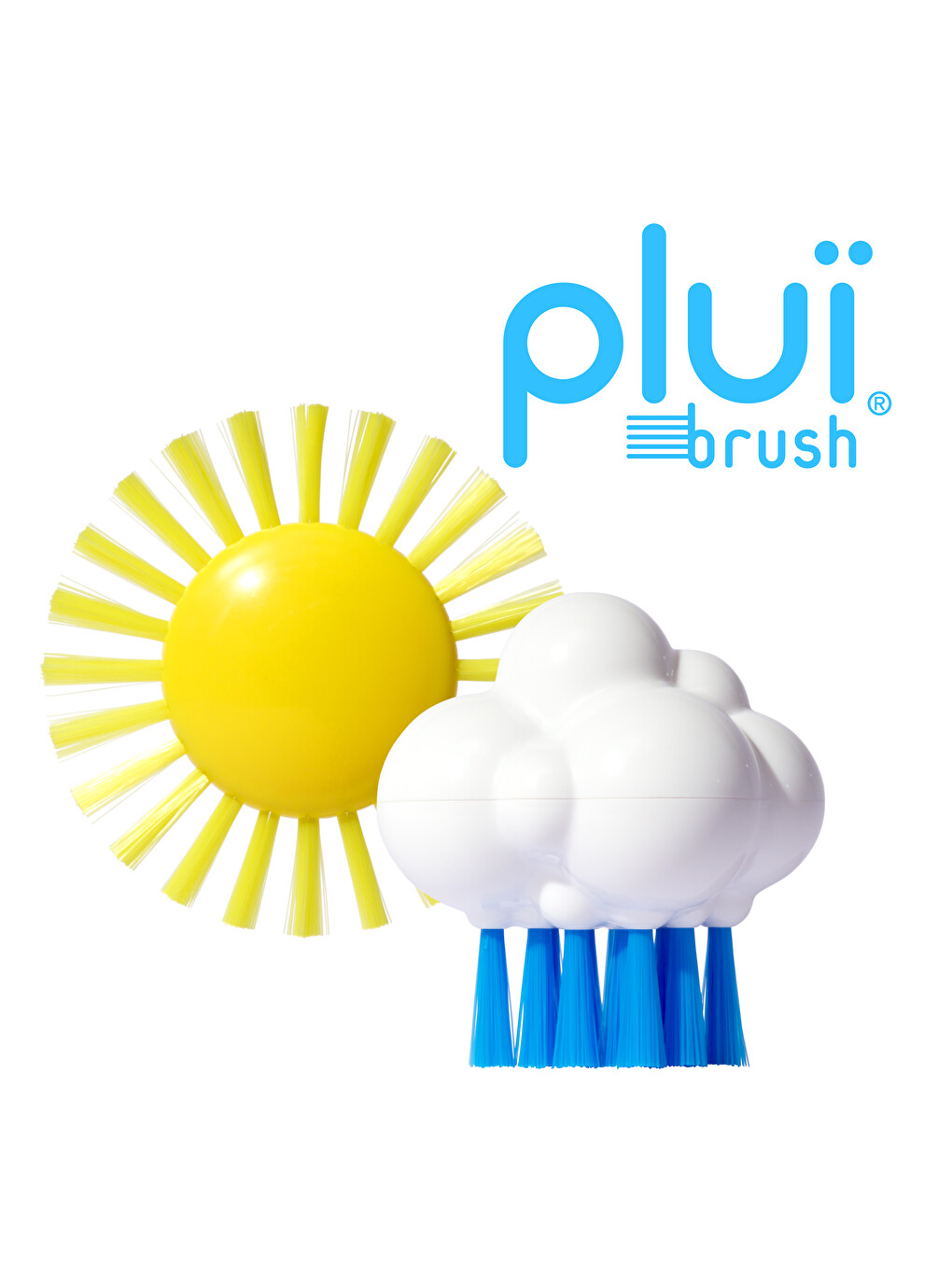 Plui Brush Cloudy - White/blue-3