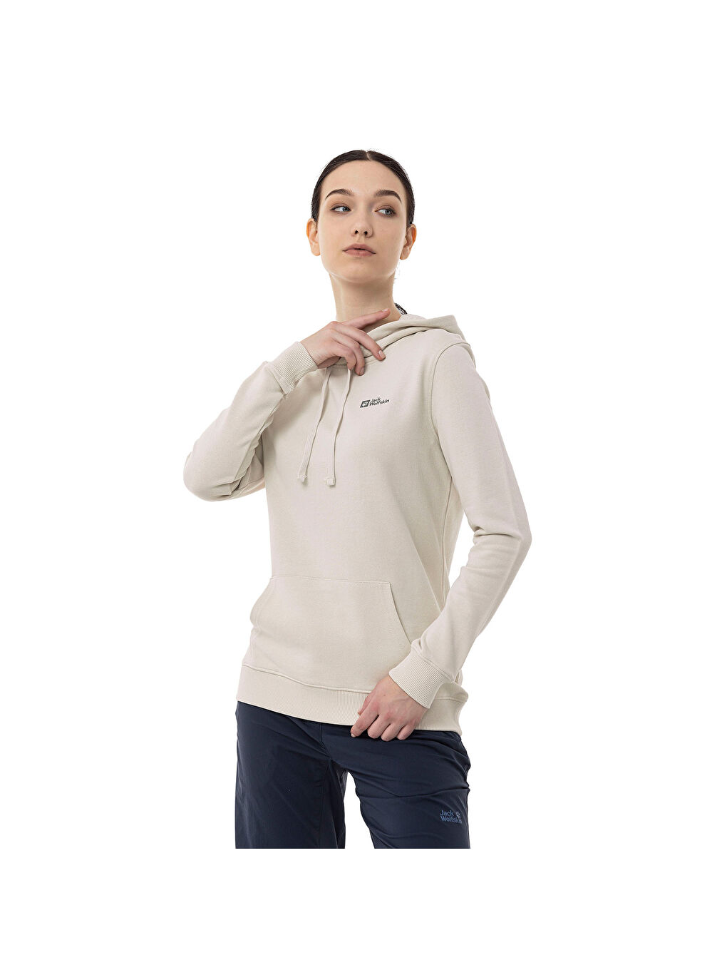 Ekru Alice Hoody Kadın Bej Sweatshirt-7
