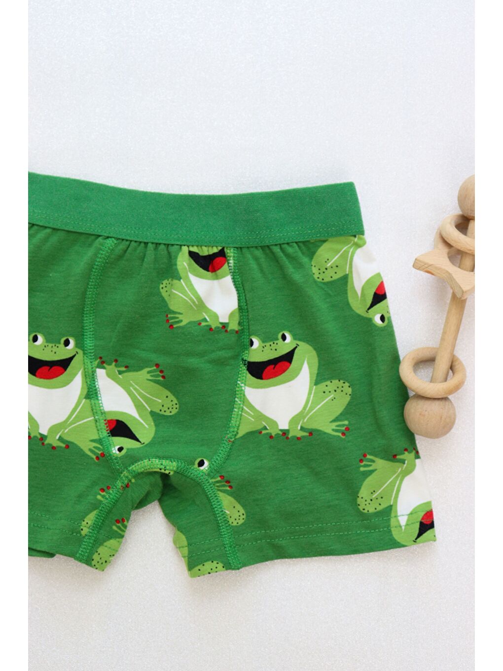 Gri Erkek Çocuk Pamuklu Sevimli Hayvan Desenli Desen 6'li Paket Boxer-6