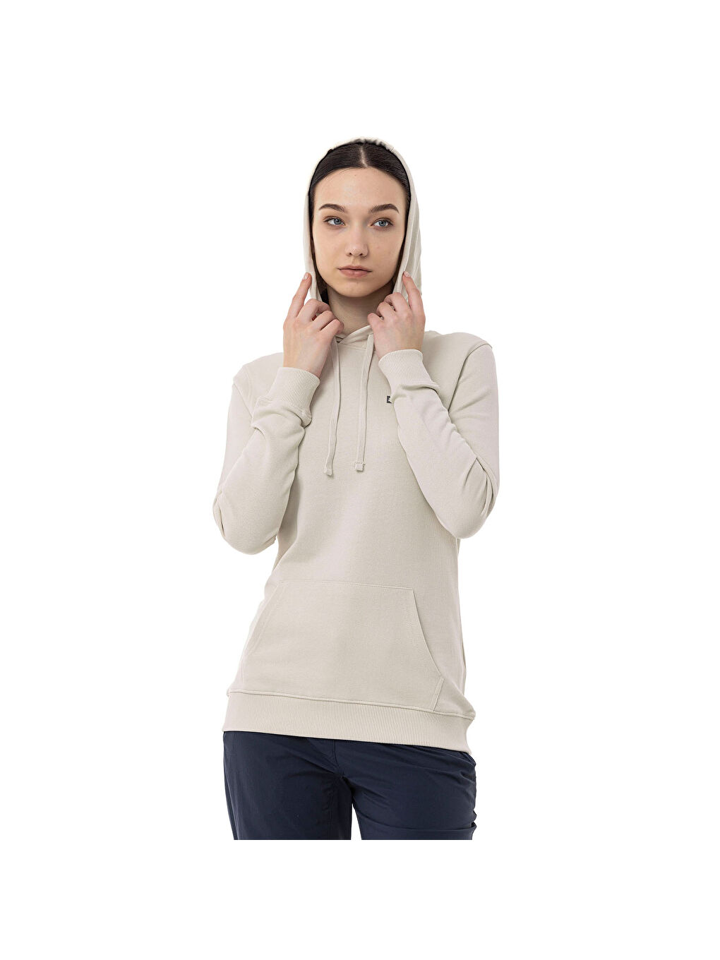 Ekru Alice Hoody Kadın Bej Sweatshirt-10