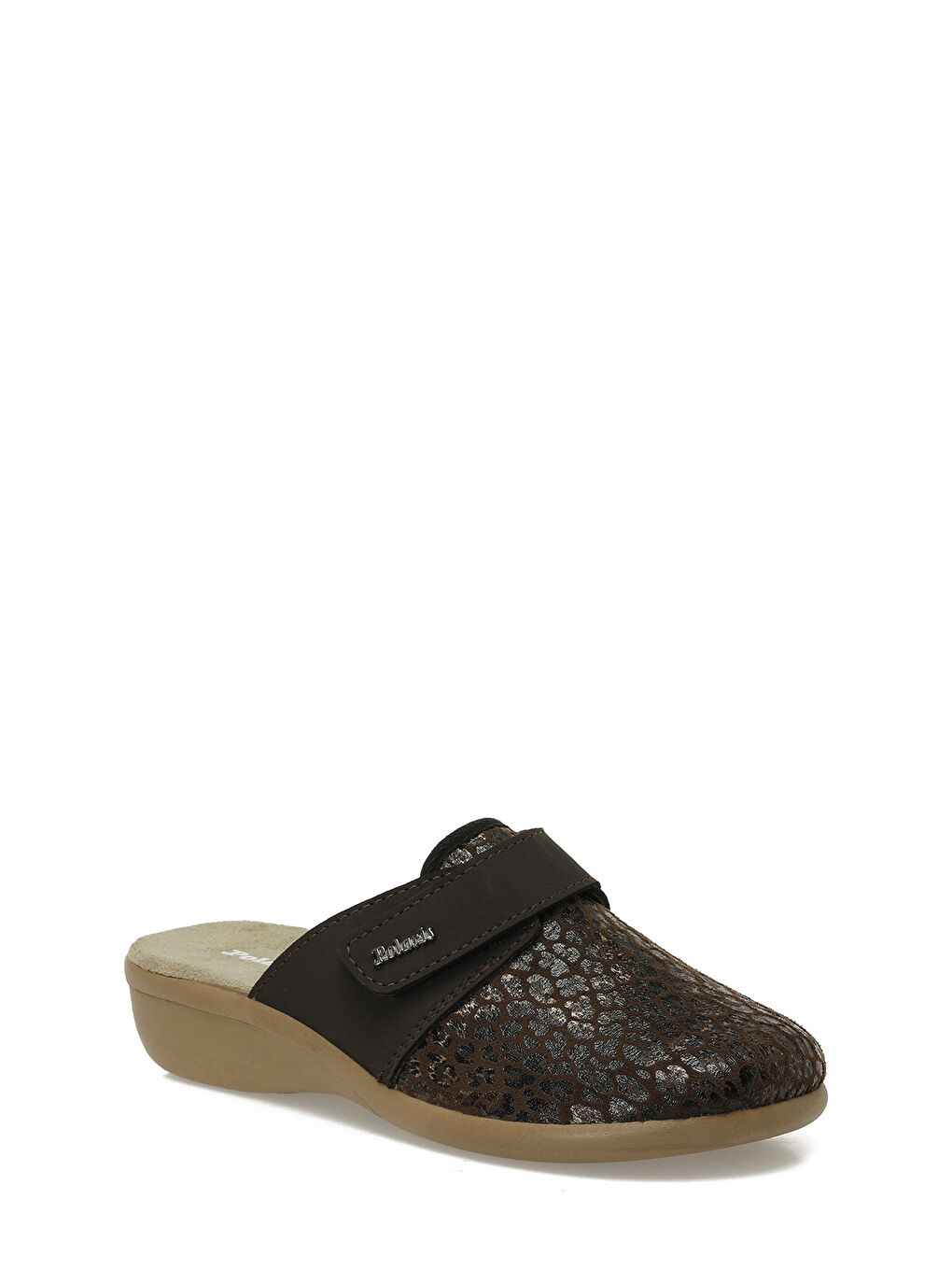 609016.Z5PR Kahverengi Kadın Ev Terliği-1