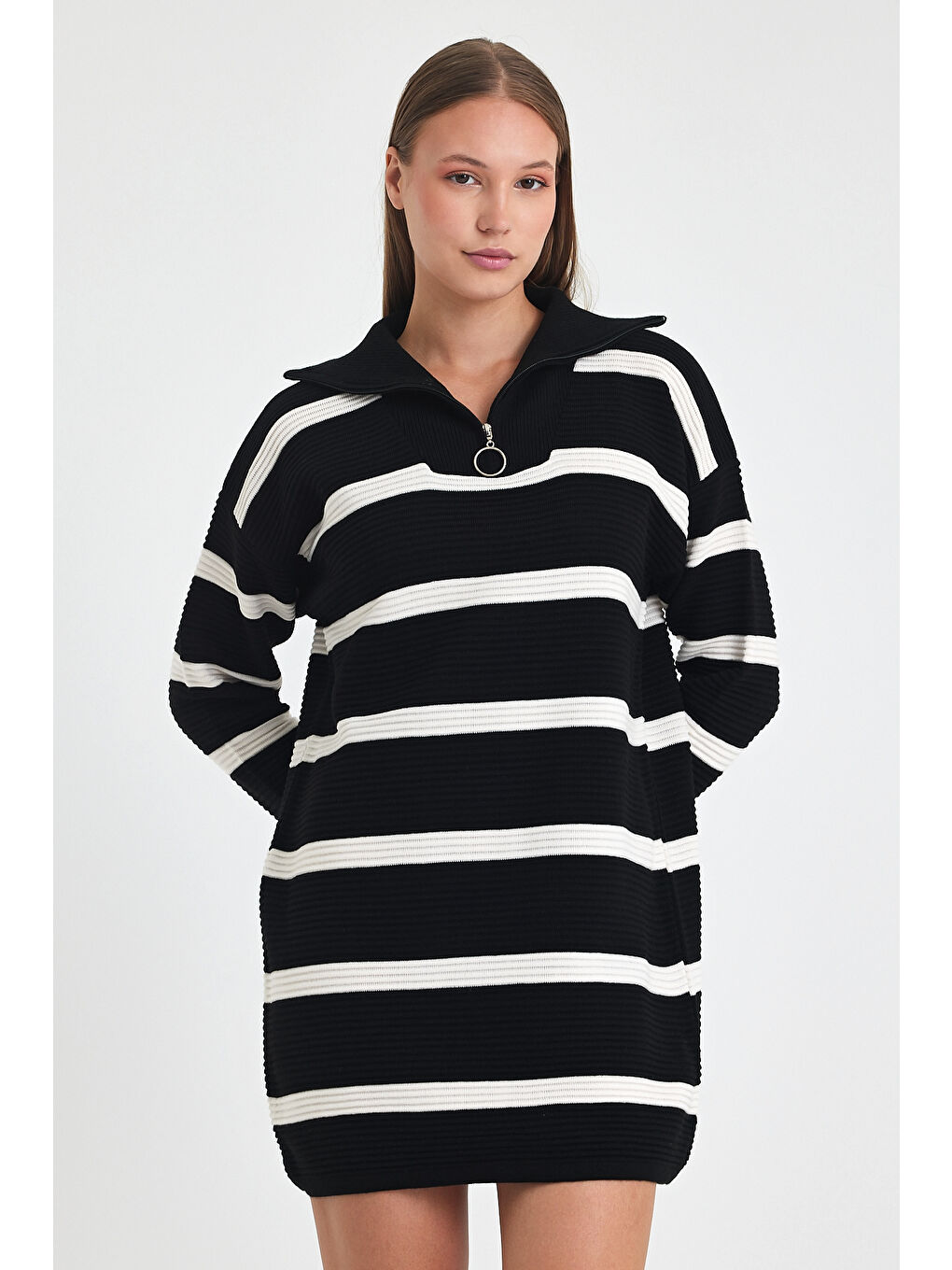 Lacivert Kadın Triko Kazak 3088