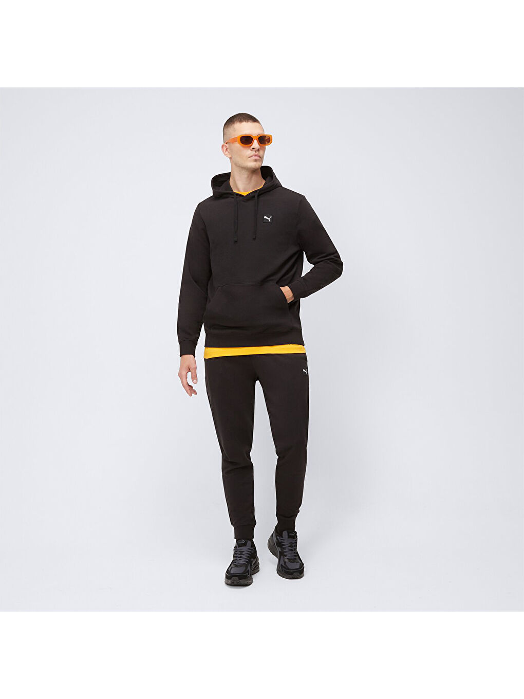 Essentials Elevated Erkek Siyah Kapüşonlu Sweatshirt-2