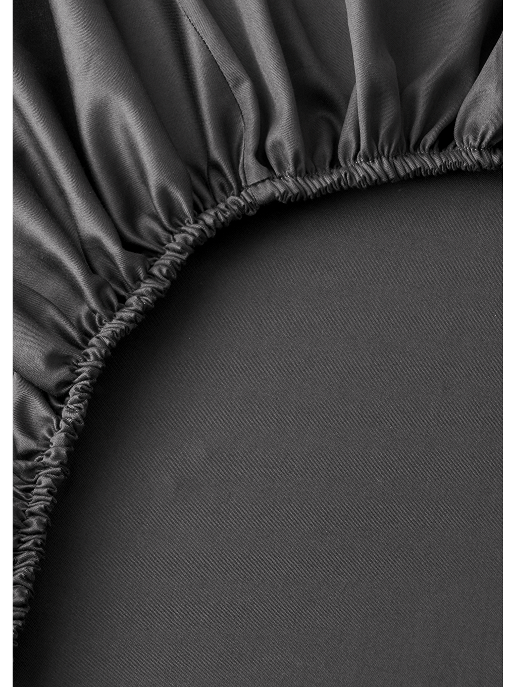 Antrasit Premium Lyocell Çift Kişilik Lastikli Çarşaf (160x200x35)-1