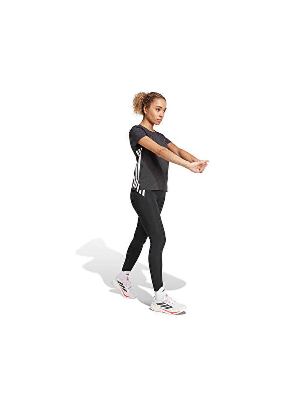 Adizero 1/1 L W Kadın Koşu Taytı Jı5656 Siyah-5